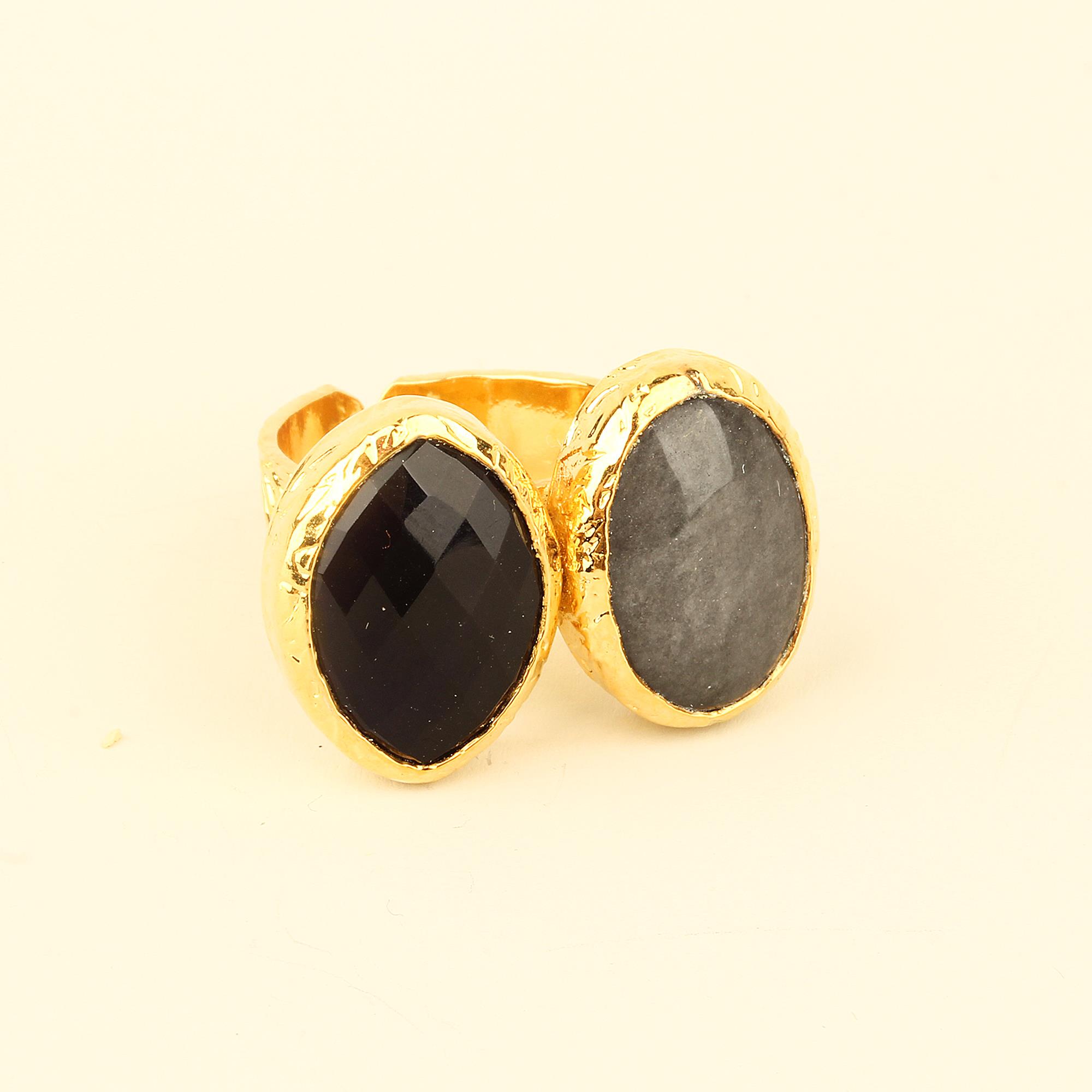 Duo Natural Stone Ring
