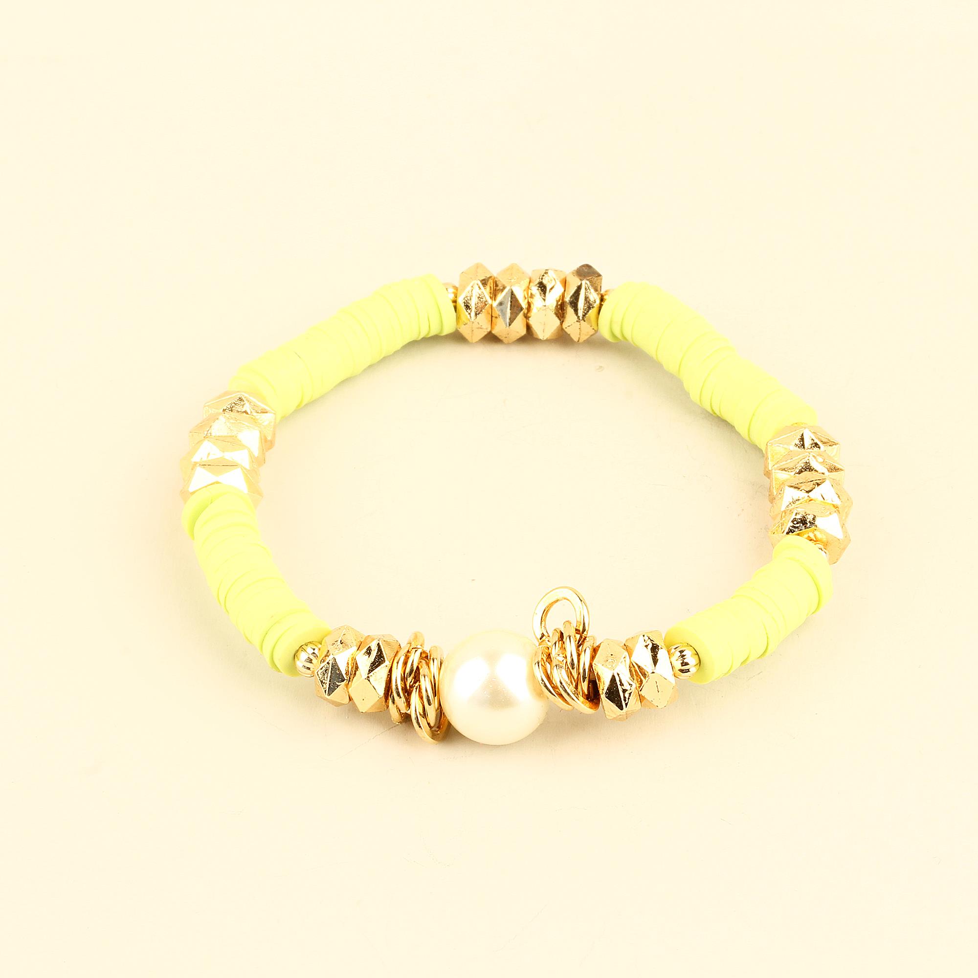 Fimo Neon Green Bracelet