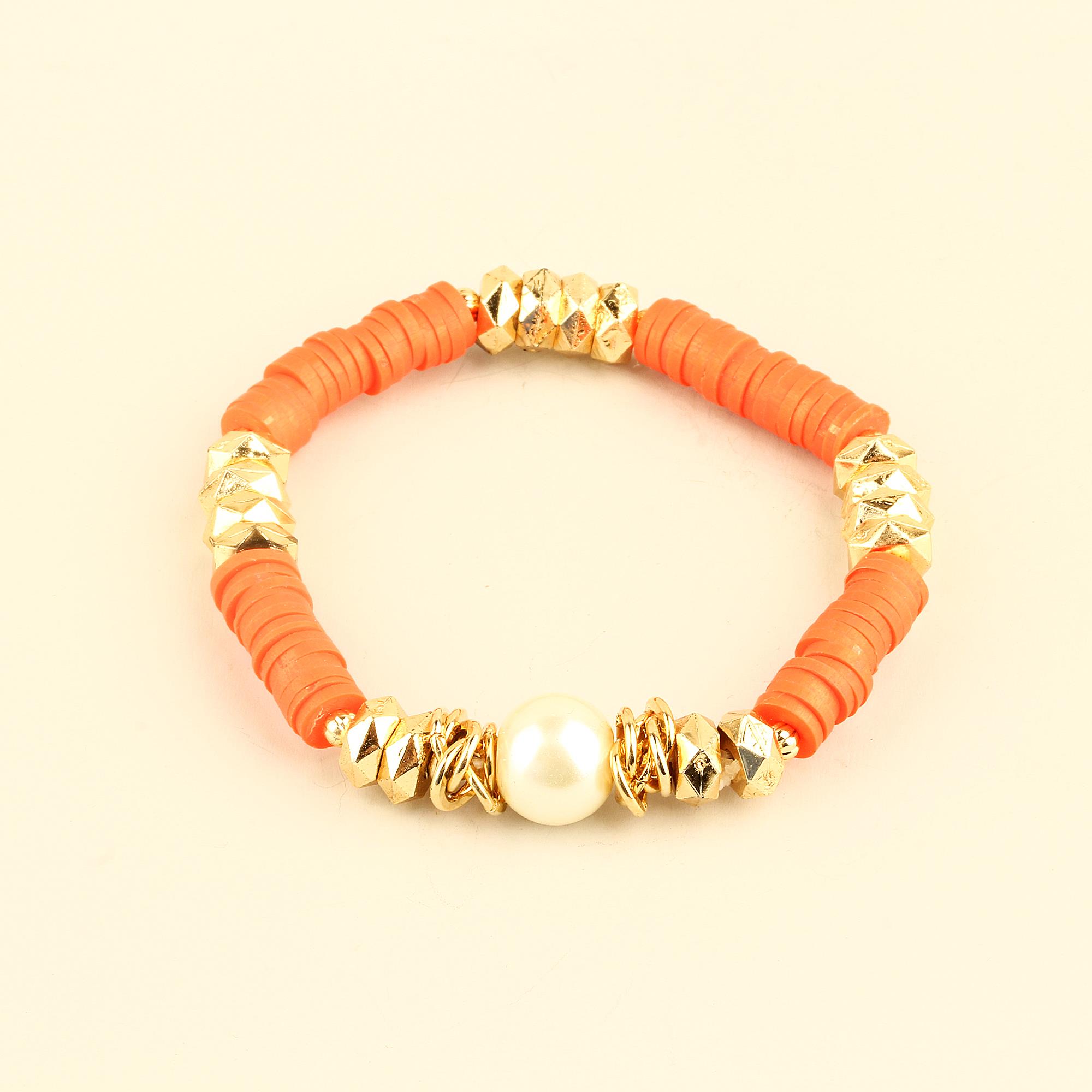 Fimo Orange Bracelet
