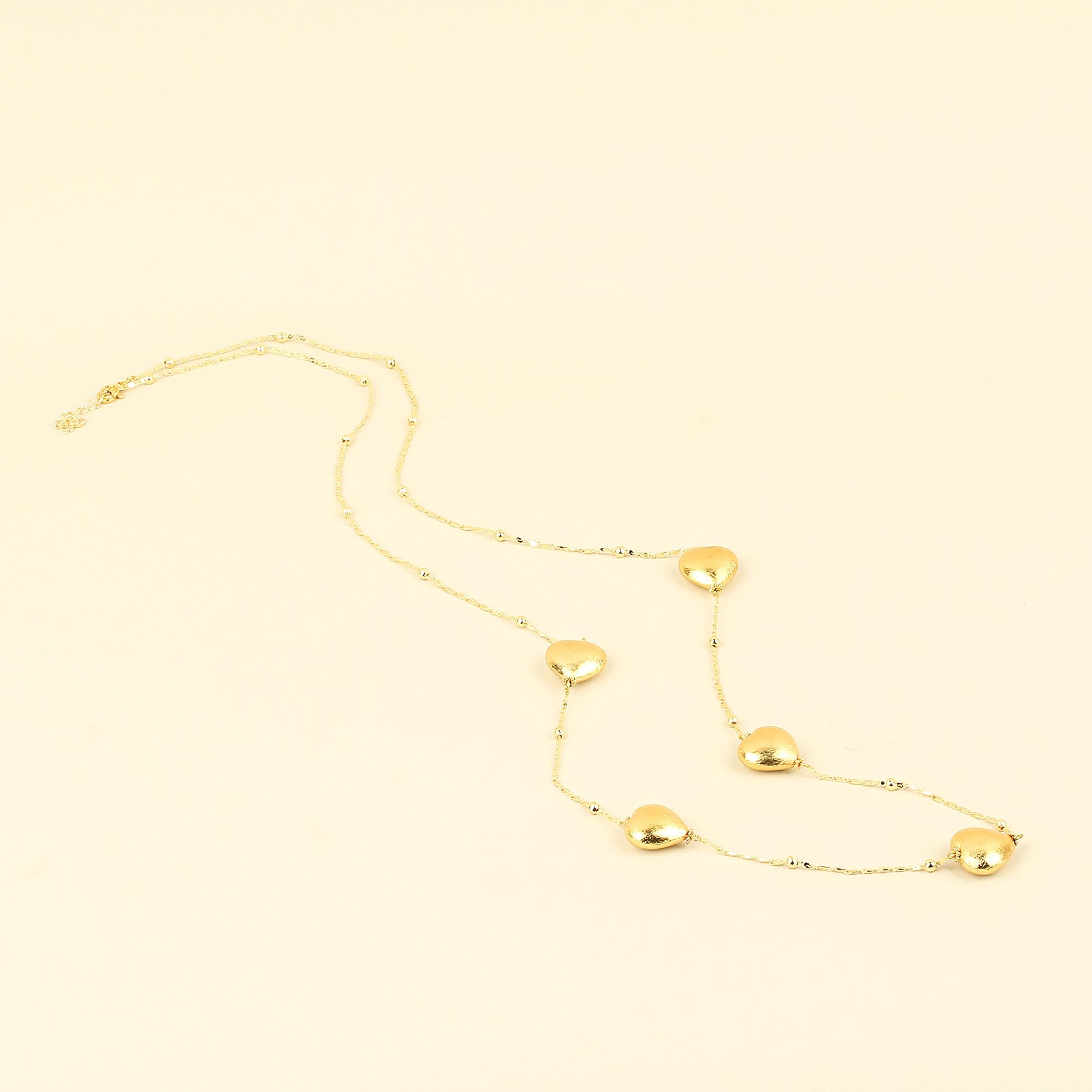 Gold Plated Chain Long Necklace
