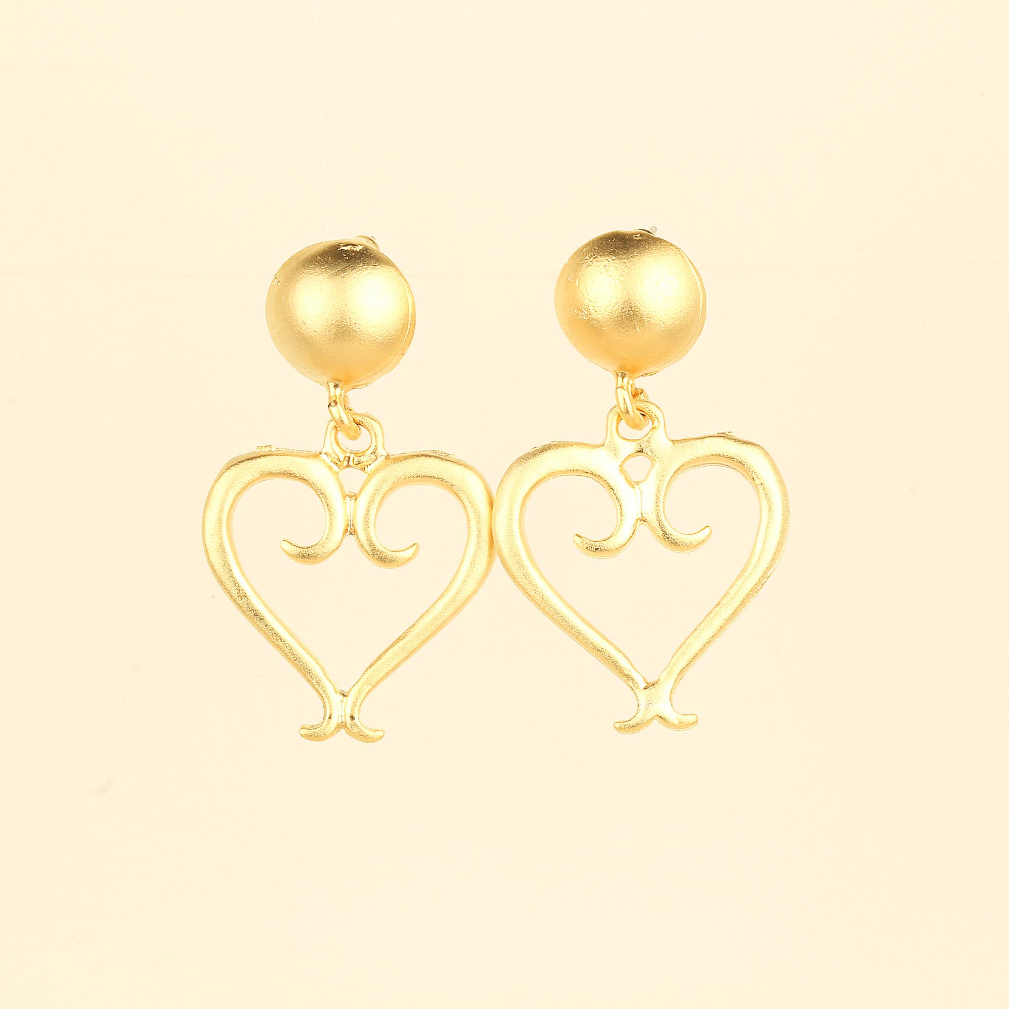 Heart Dangle Earrings