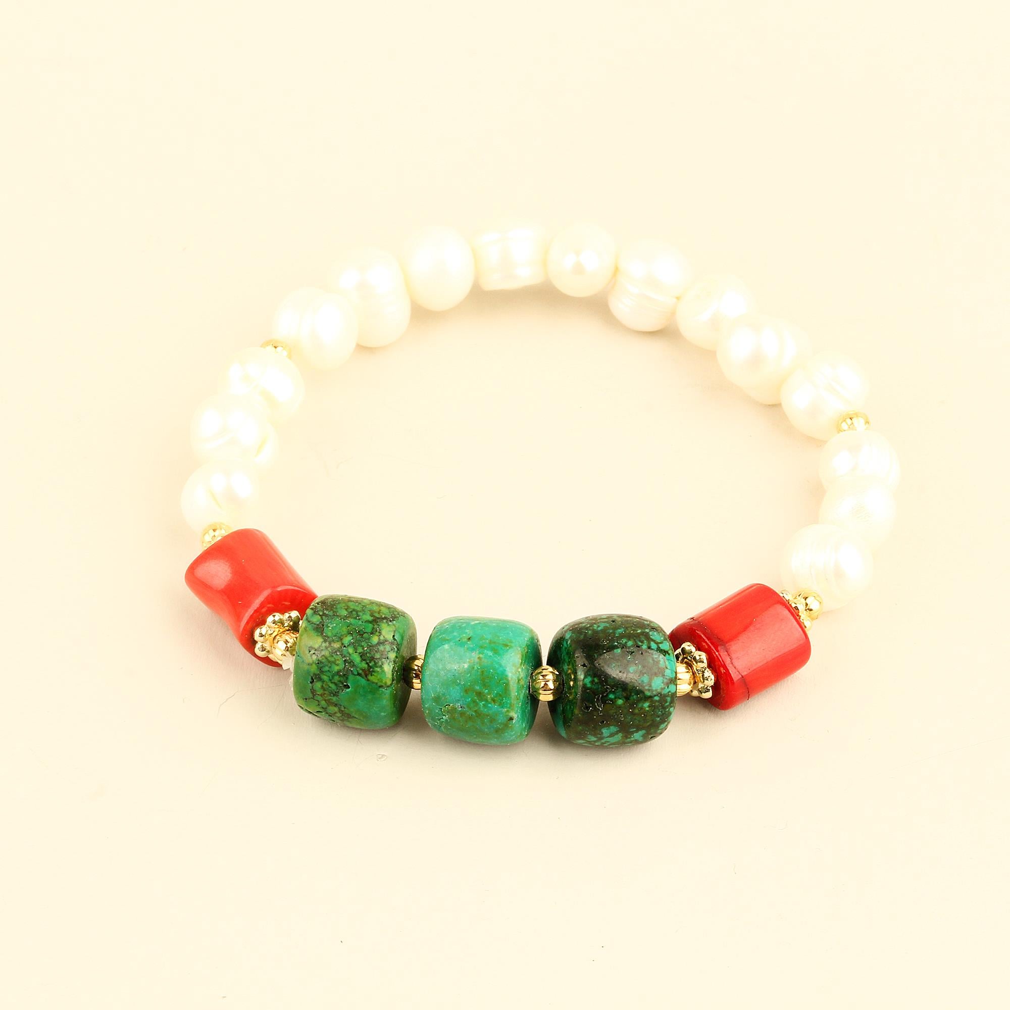 Howlite and Pearl Bracelet