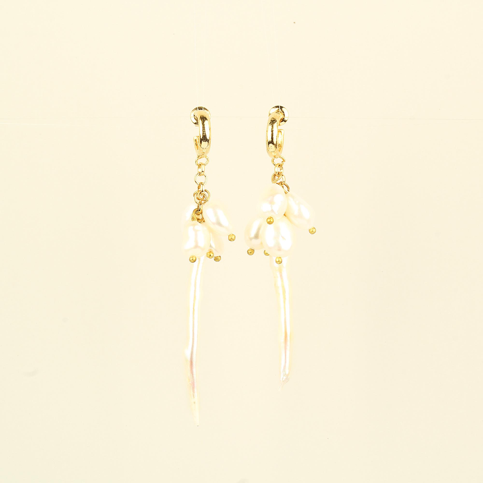 Long Pearl Earrings