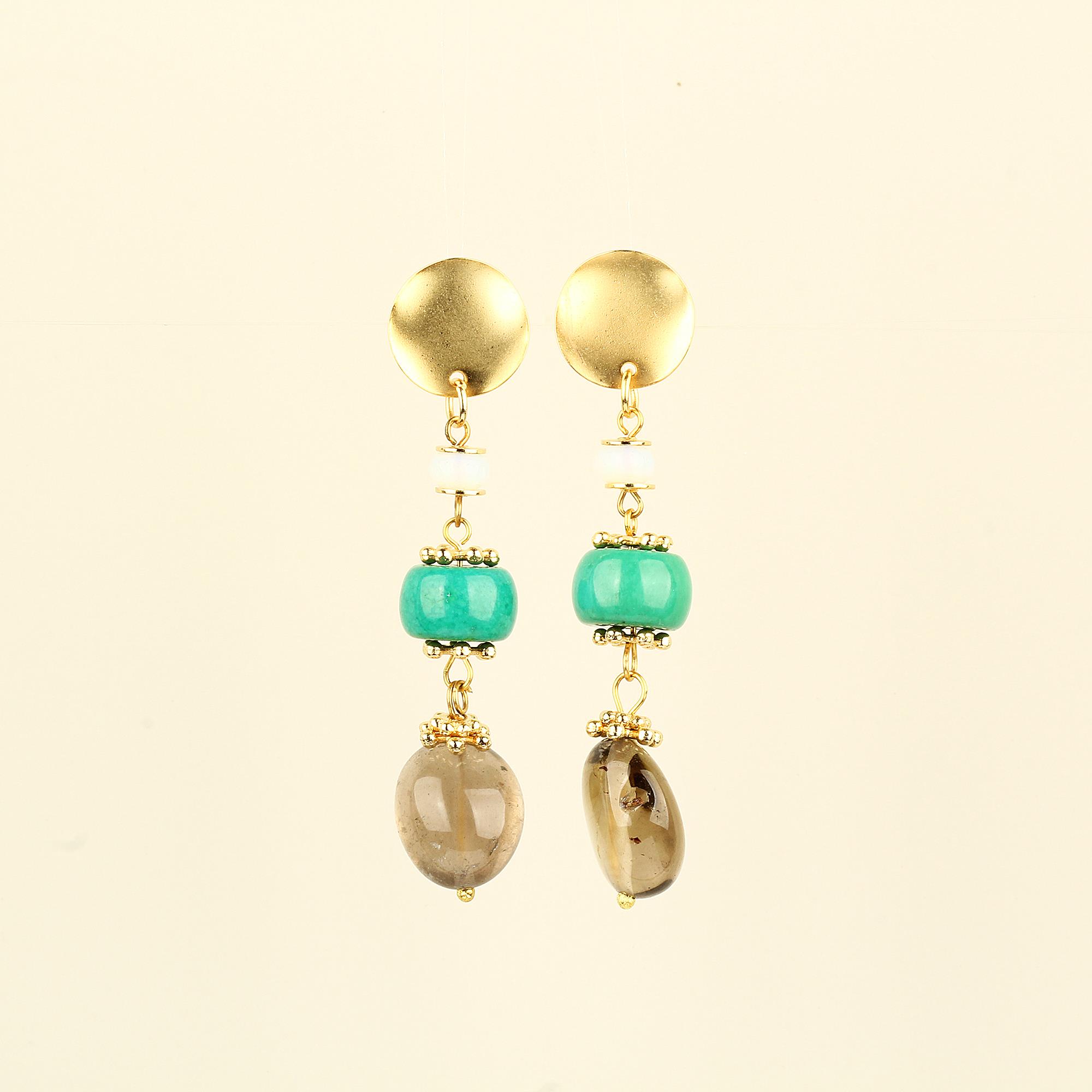 Natural Stone Dangled Earrings