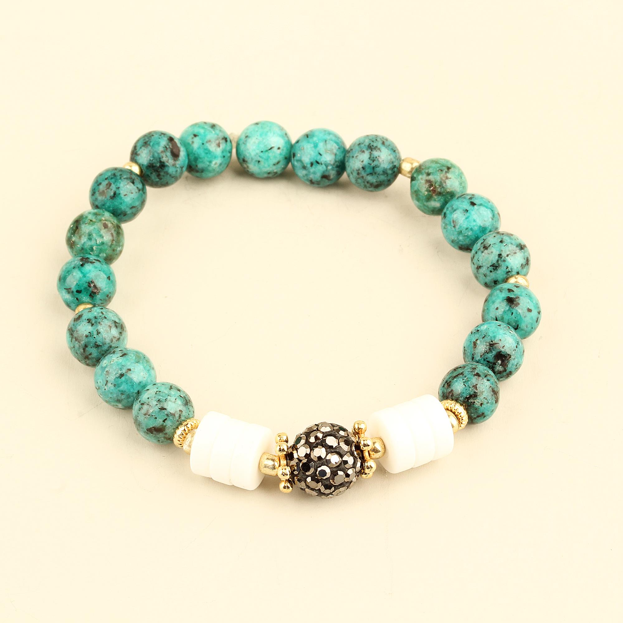 Natural Stone Elastic Bracelet