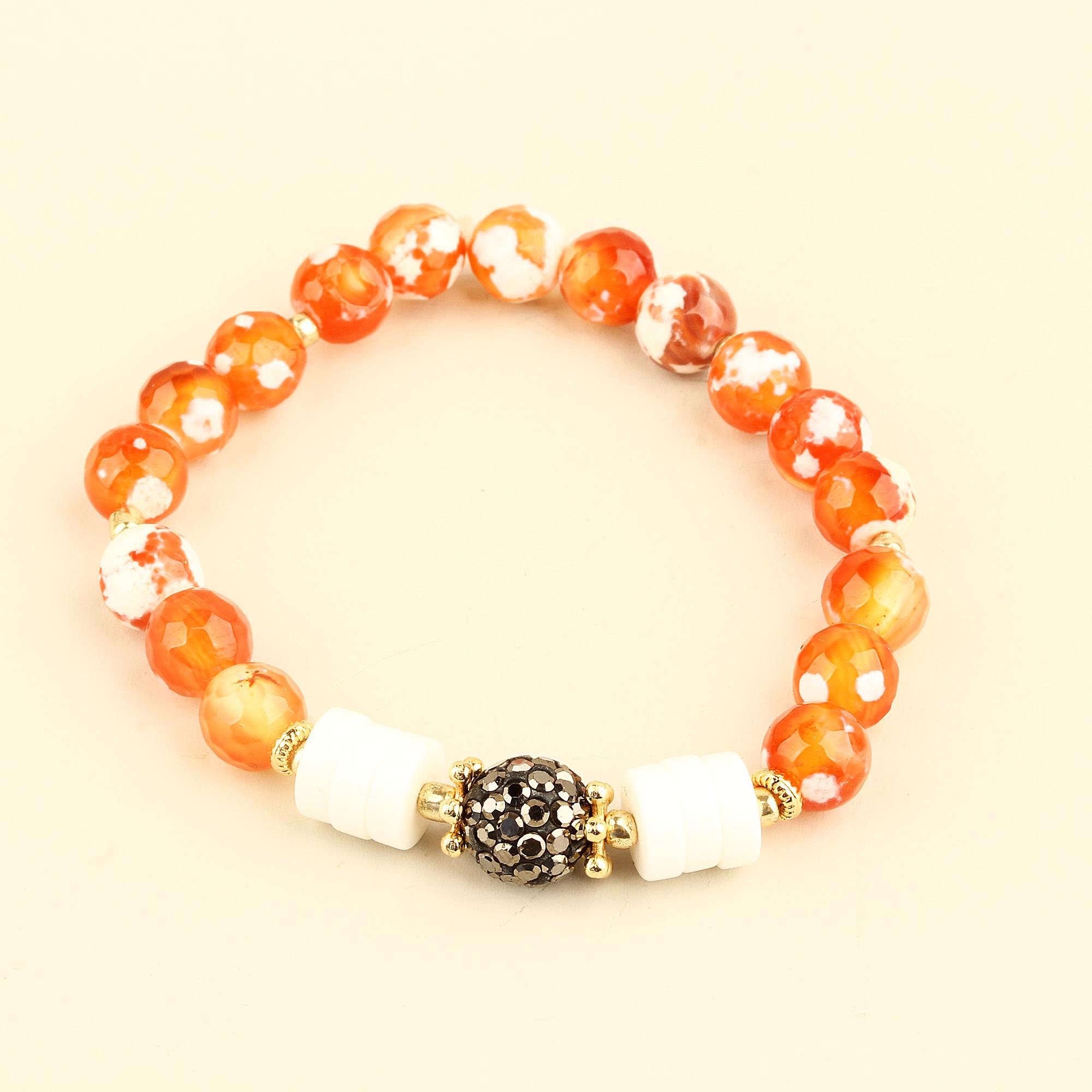 Natural Stone Elastic Bracelet