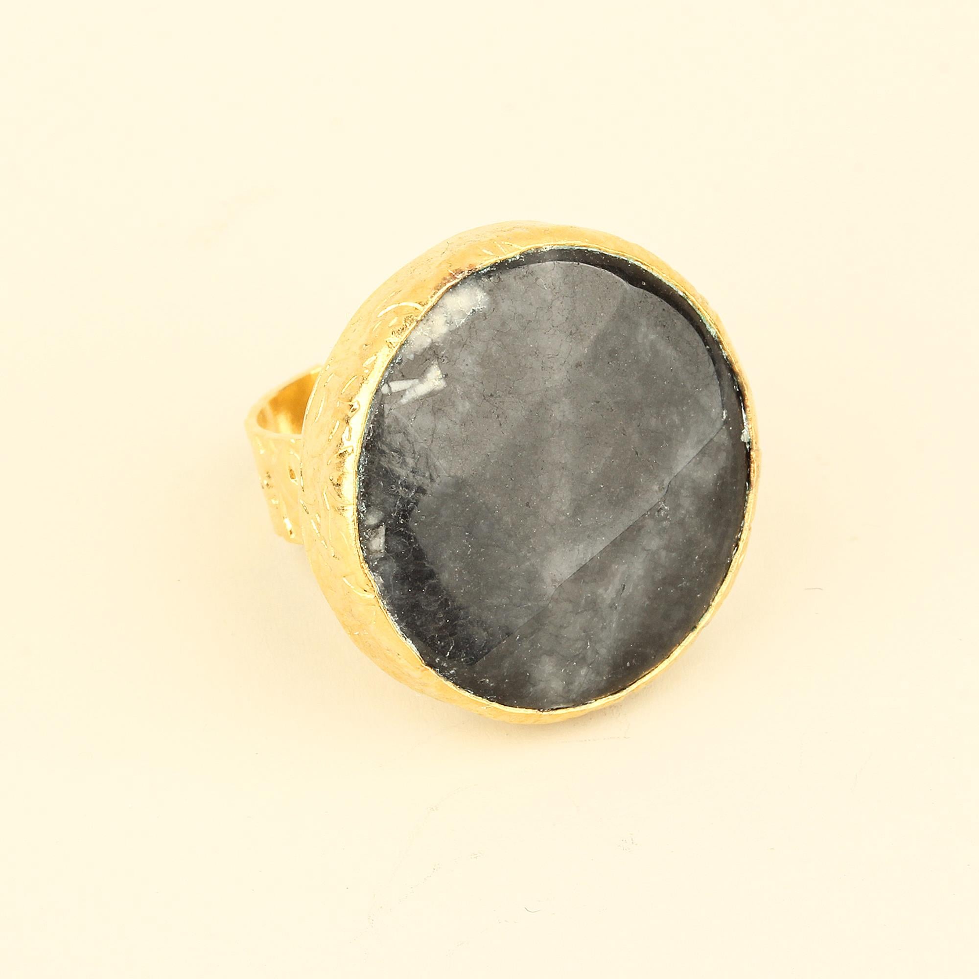 Natural Stone Mono Ring