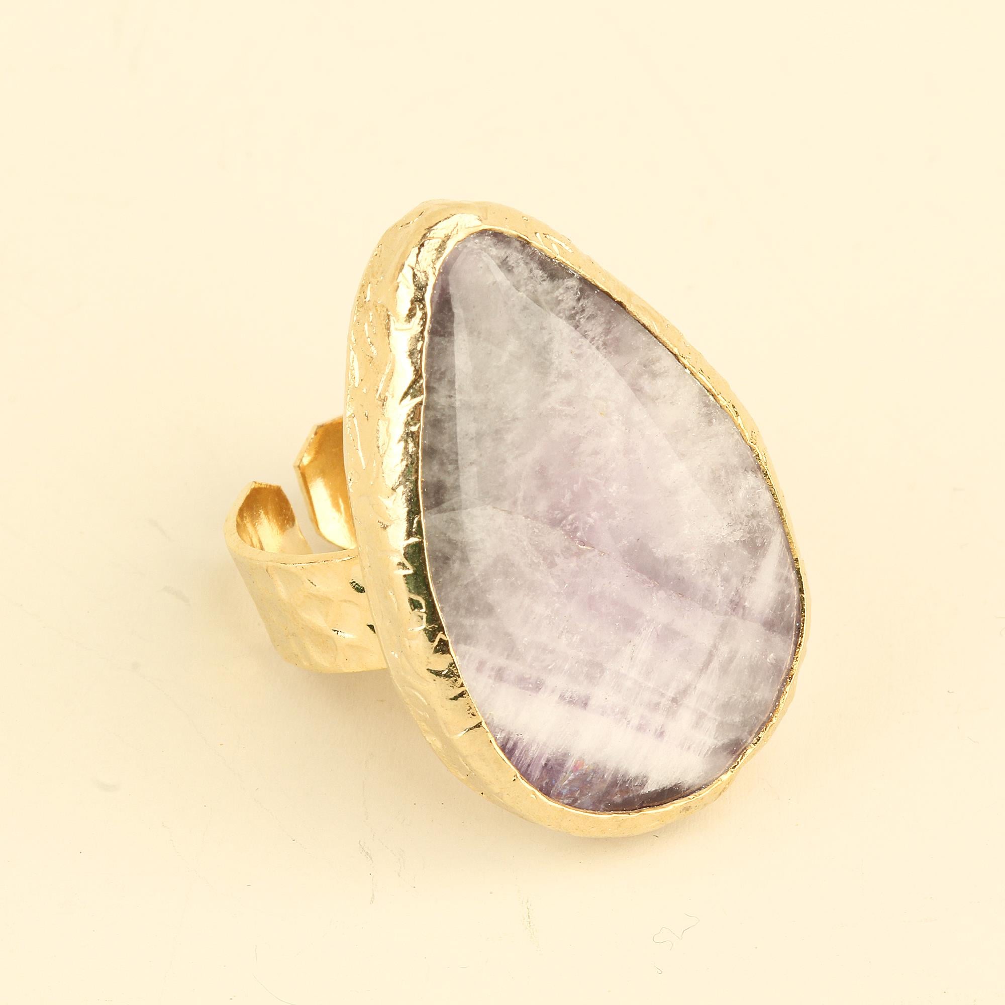 Natural Stone Mono Ring
