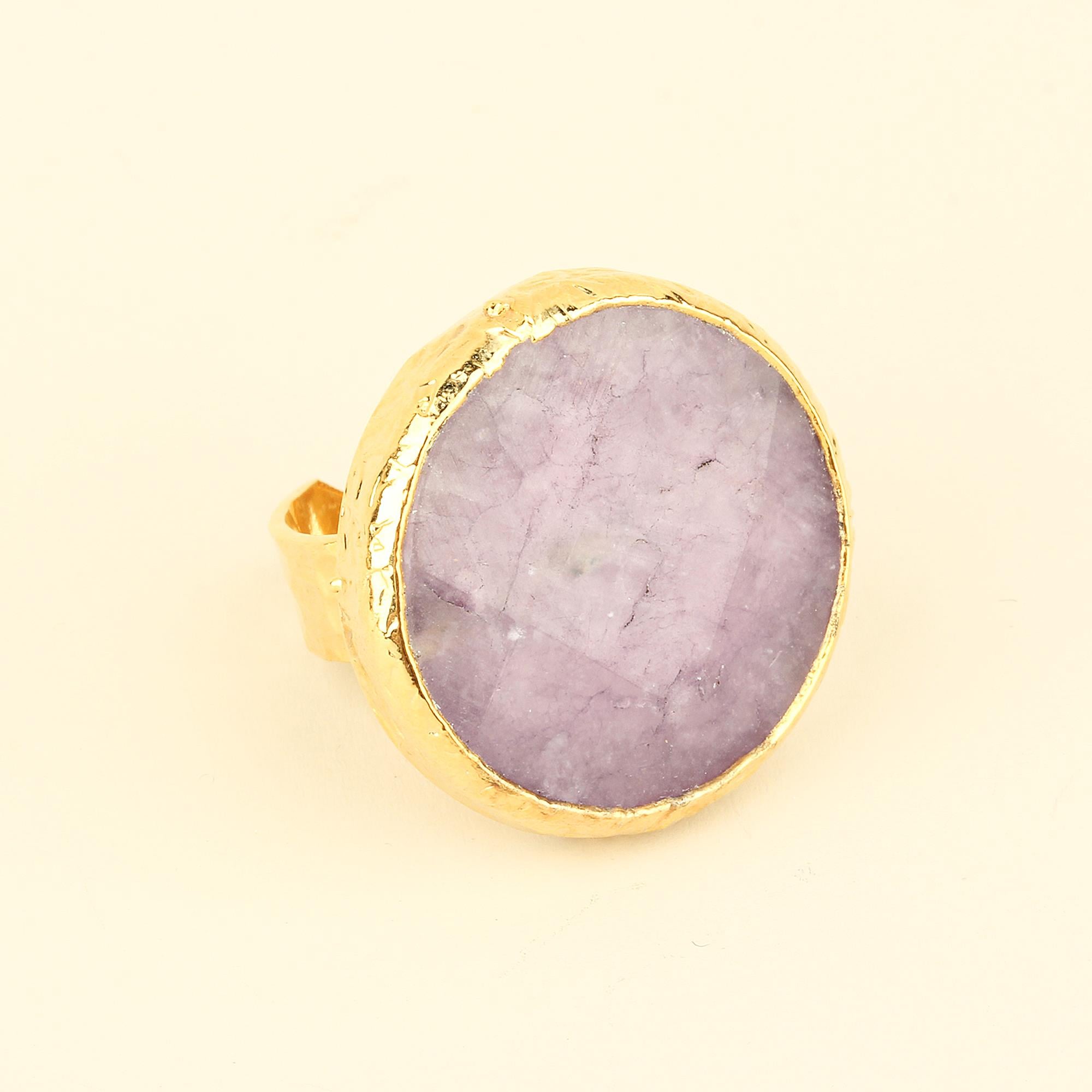 Natural Stone Mono Ring