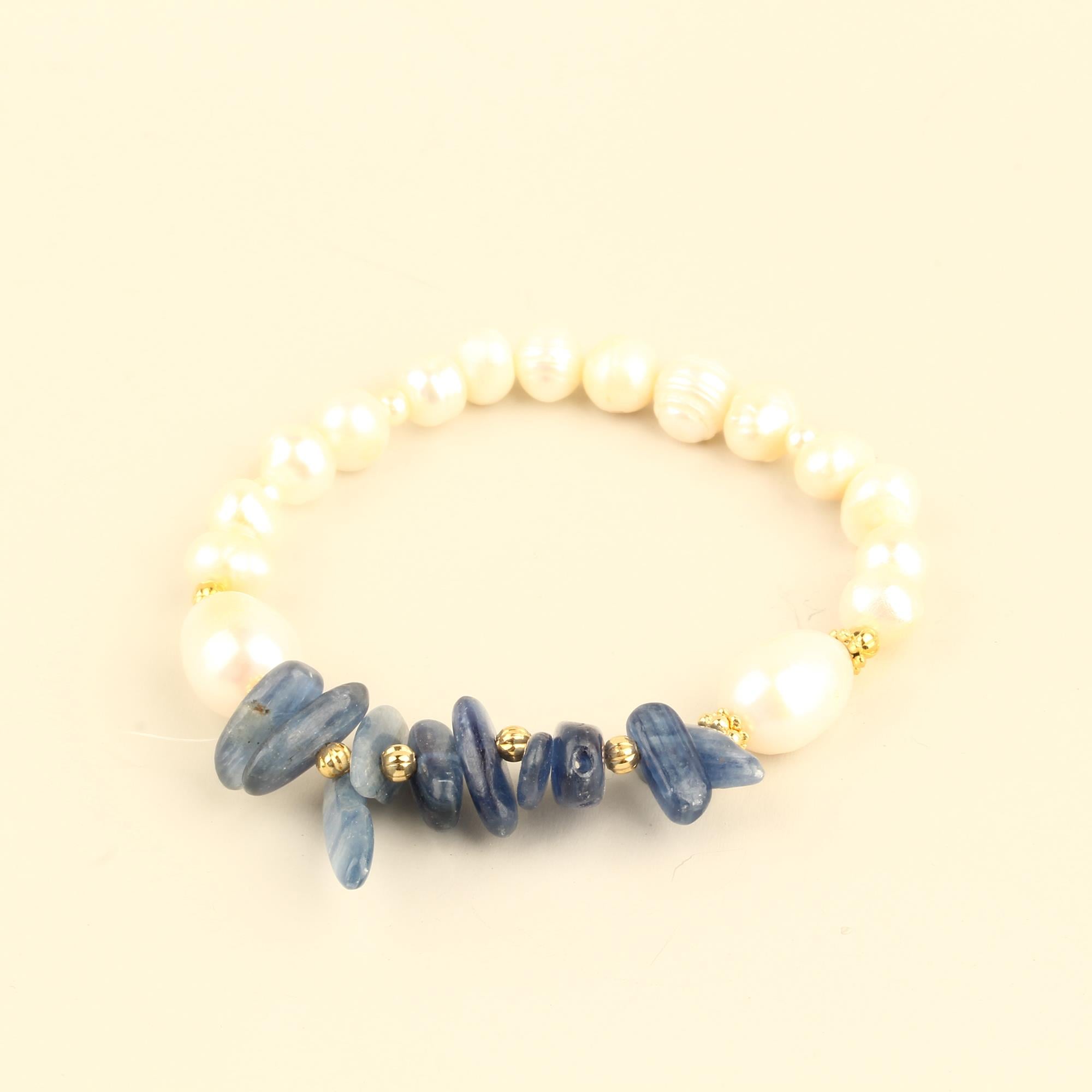 Natural Stones and Pearl Bracelet