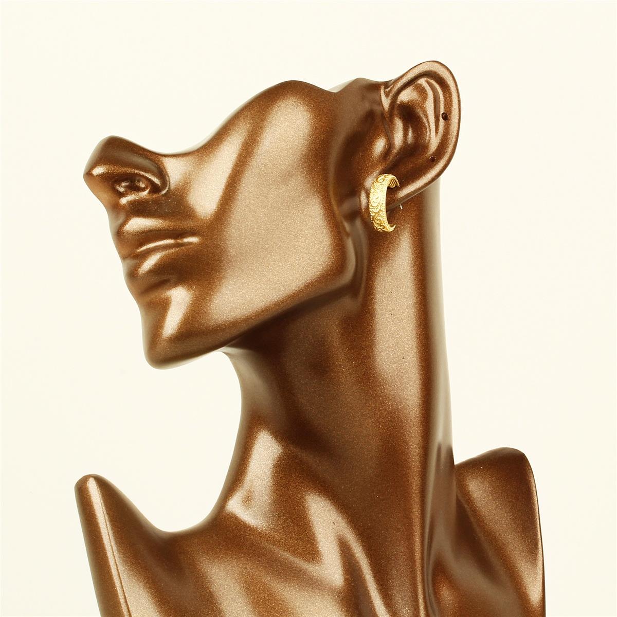 Patterned Hoop Earrings