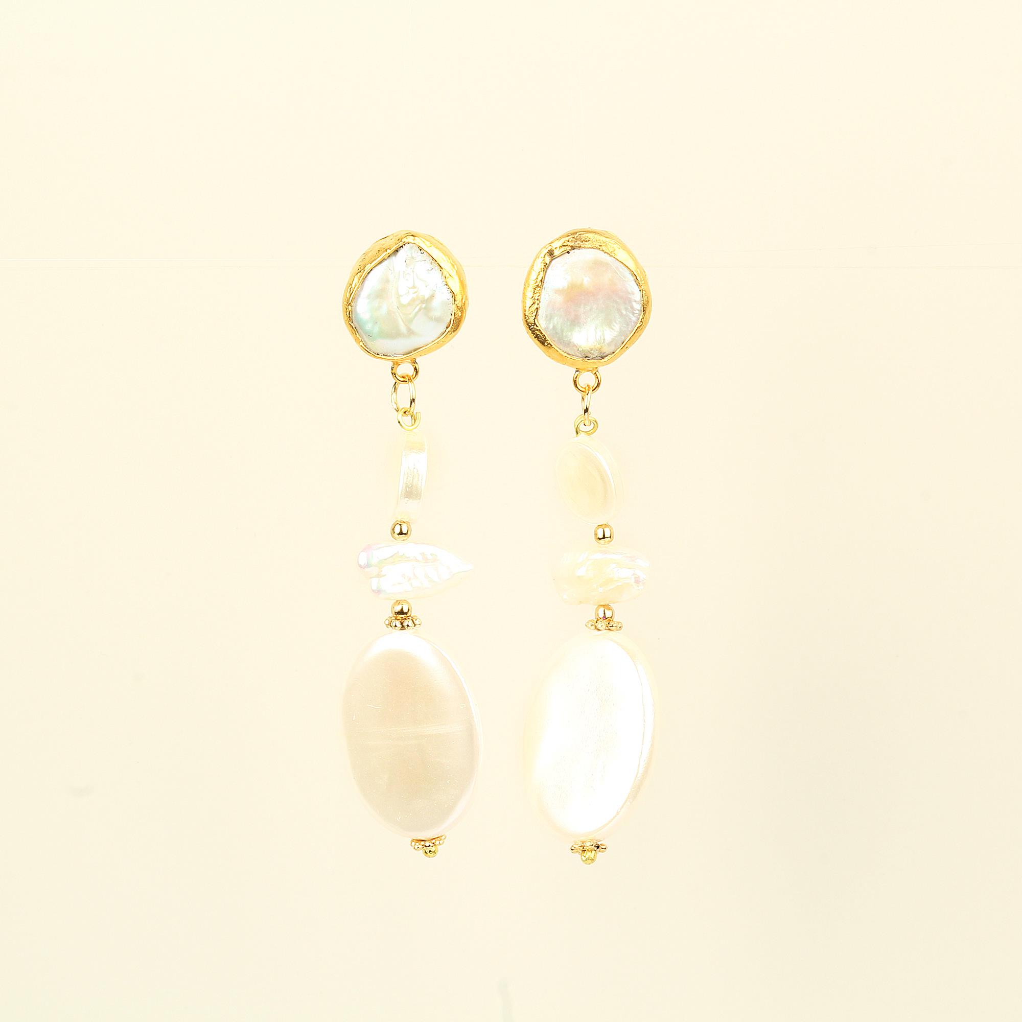 Pearl Long Earrings