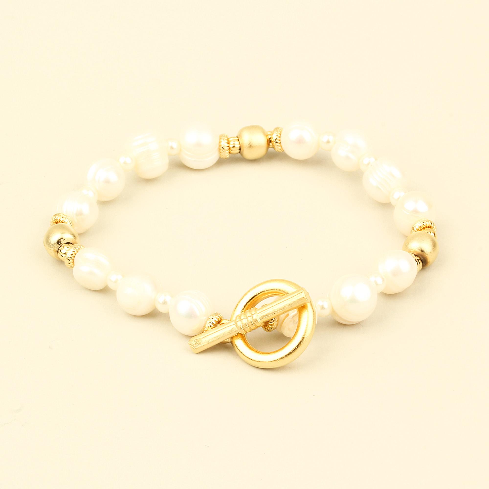 T-Locket Pearl Bracelet