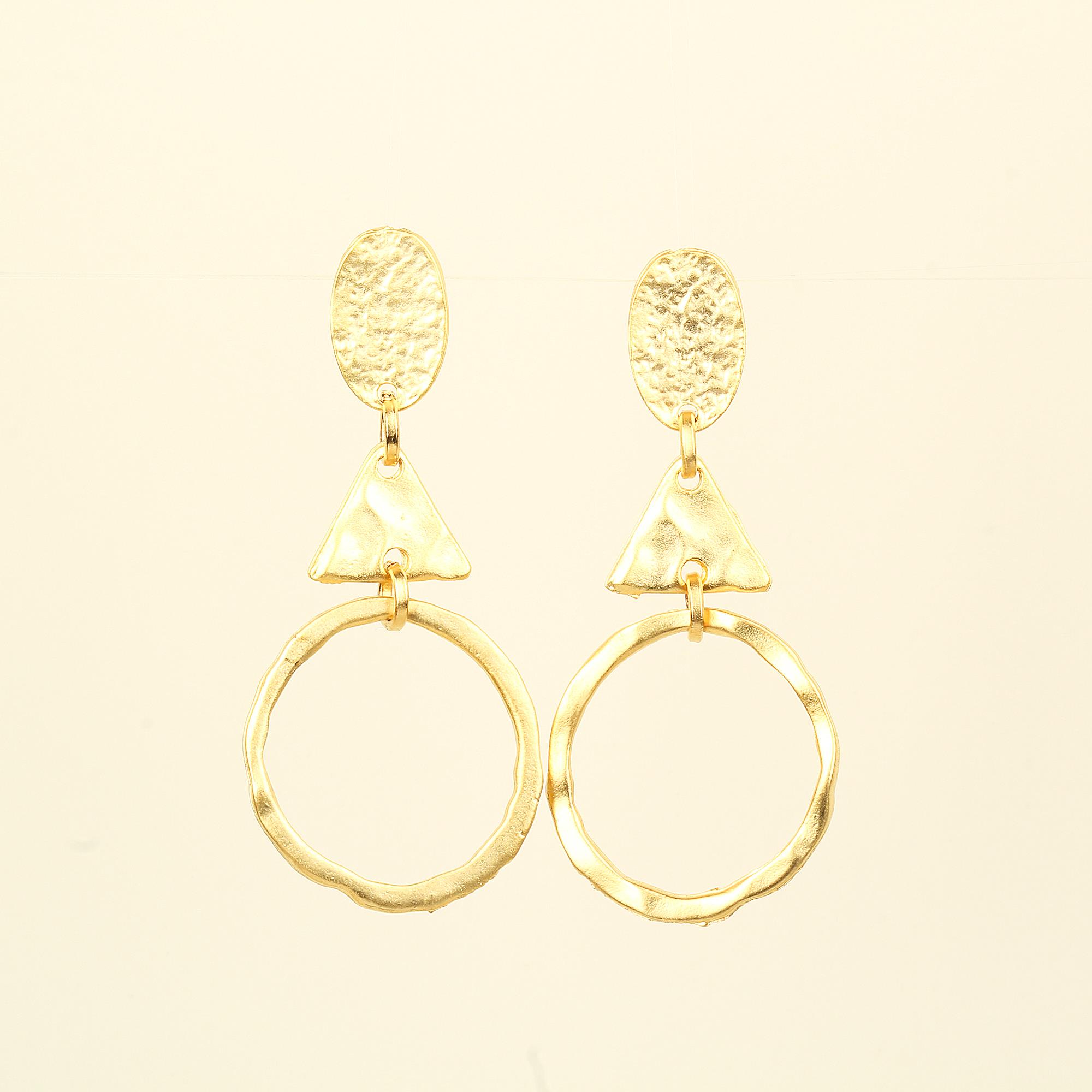 Triangle Metal Stud Earrings