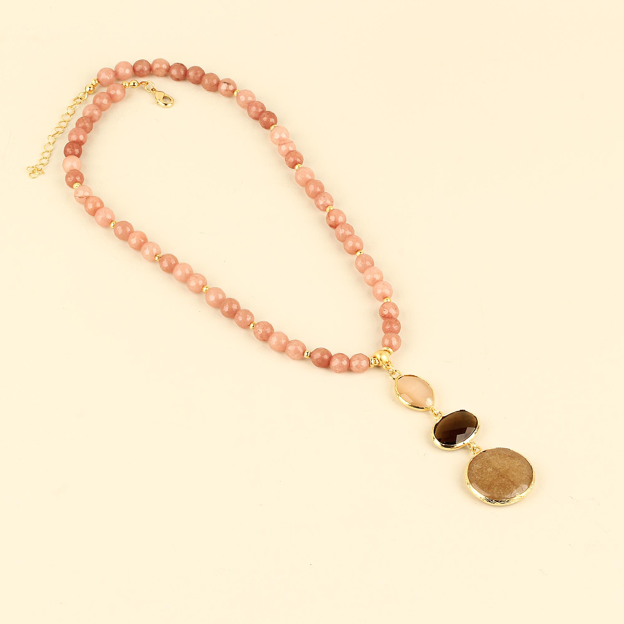 Trio Natural Stone Necklace