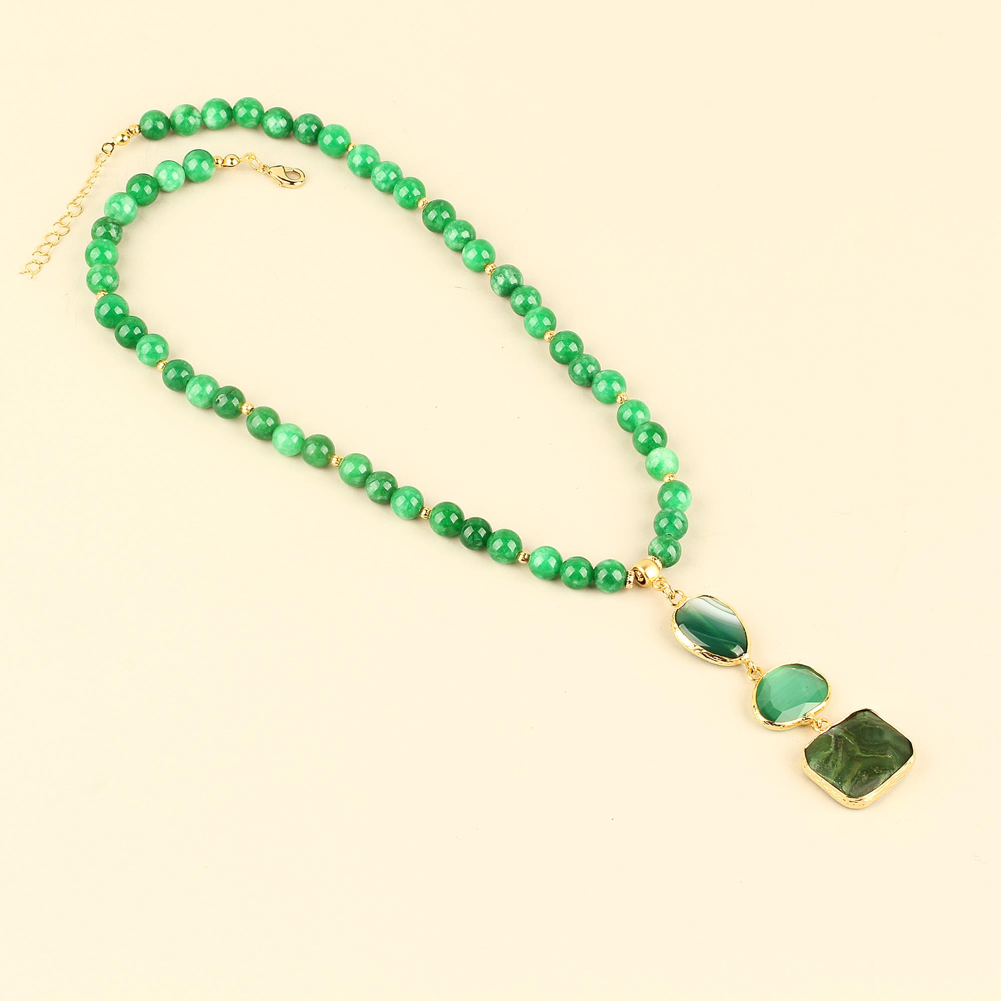Trio Natural Stone Necklace