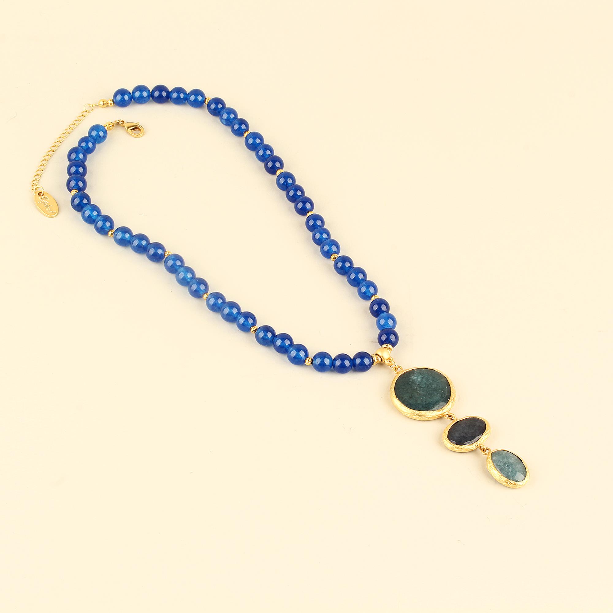 Trio Natural Stone Necklace