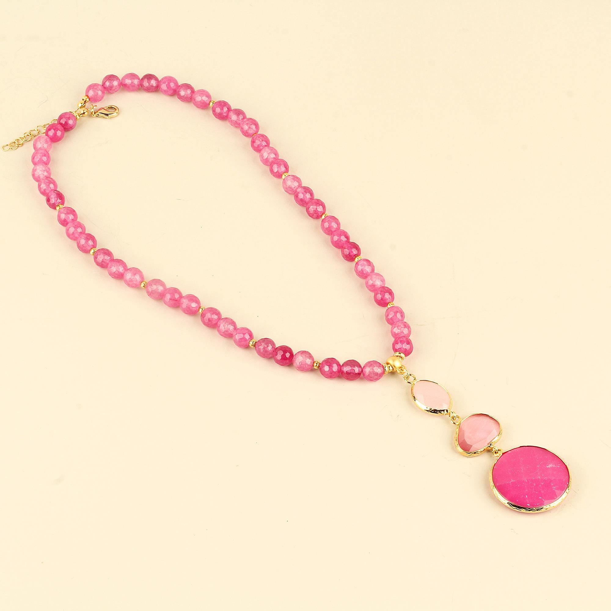 Trio Natural Stone Necklace