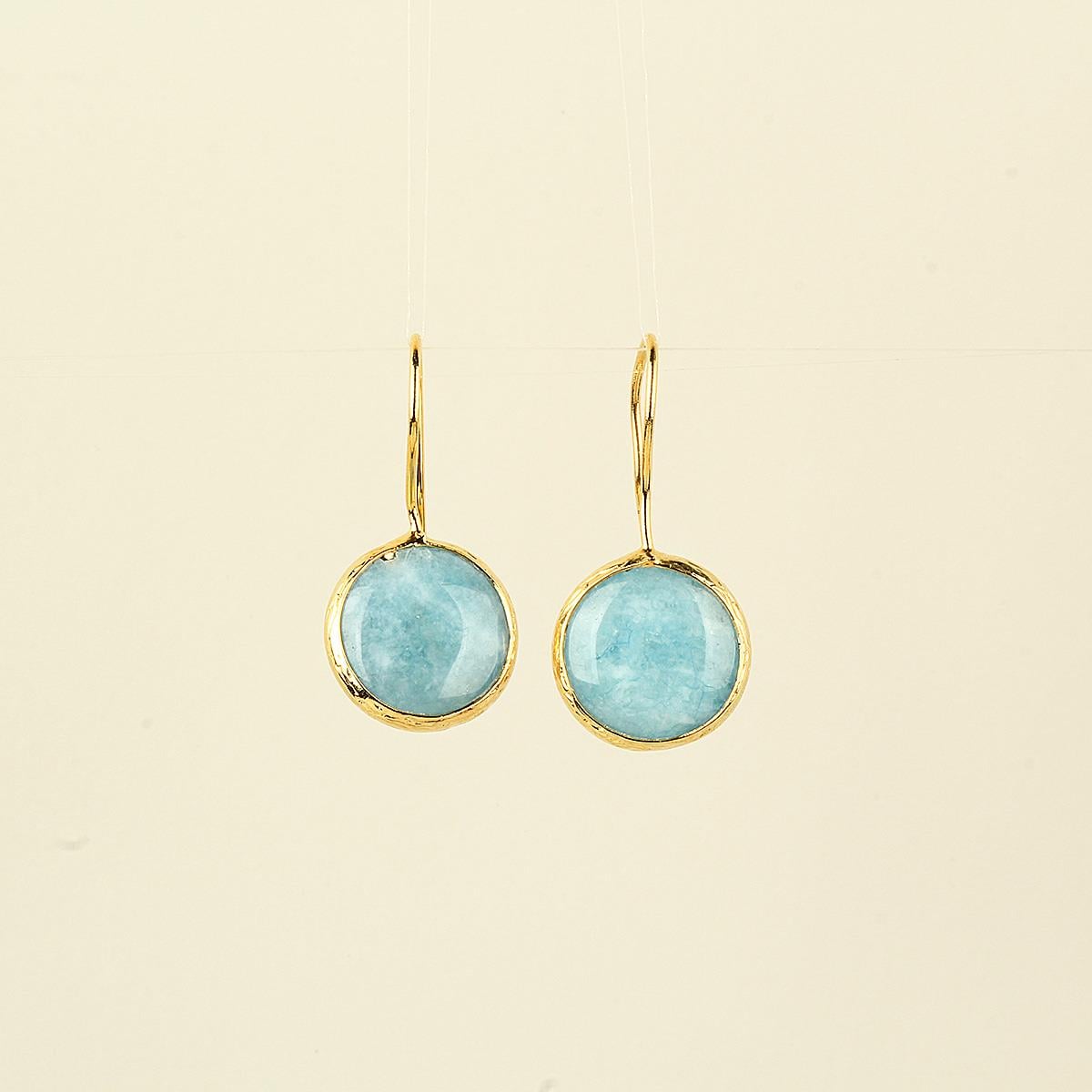 Turquoise Natural Stone Hook Earring
