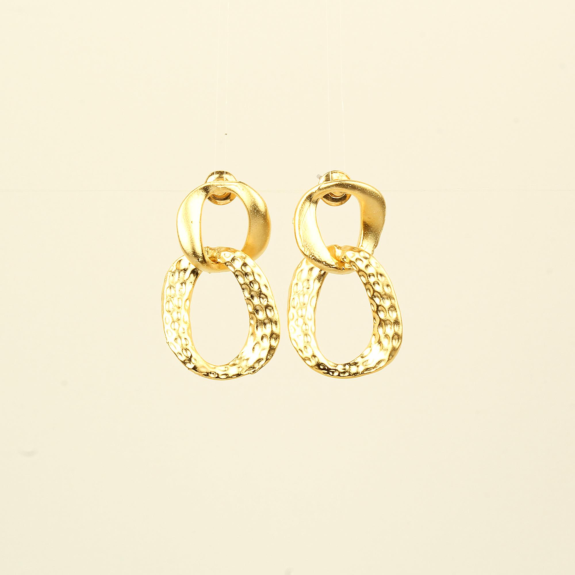 Two Chains Metal Earrins