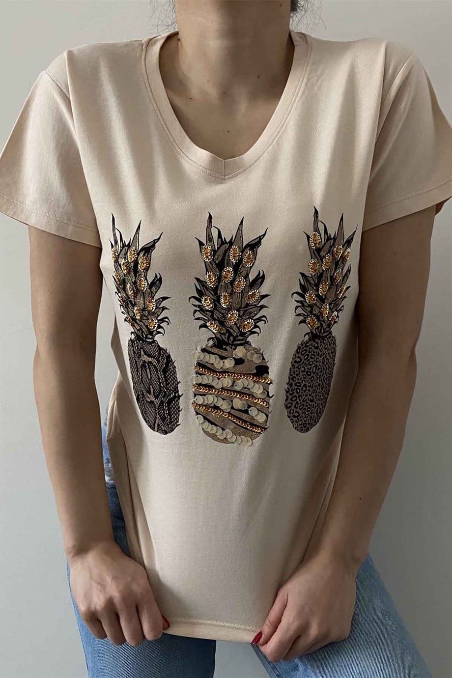 3 Ananas Tasarım Tişört