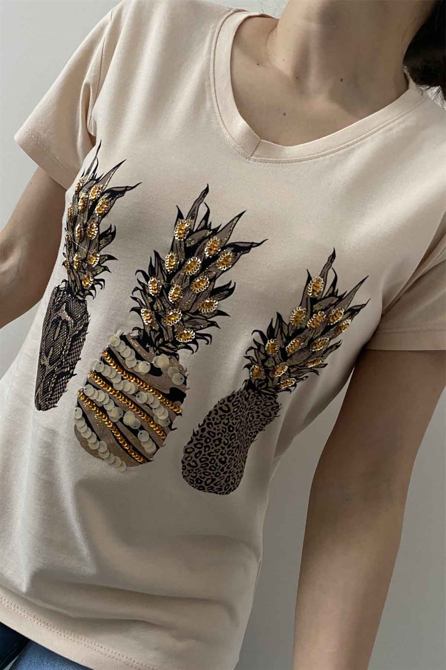 3 Ananas Tasarım Tişört