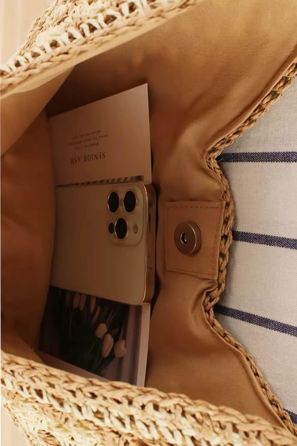 Beachcomber Bag Hasır Çanta