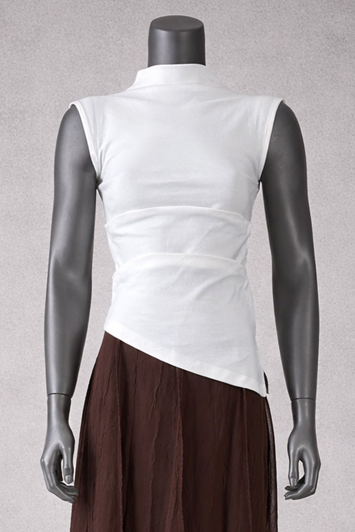 Urban Shape Asimetrik Kolsuz Bluz