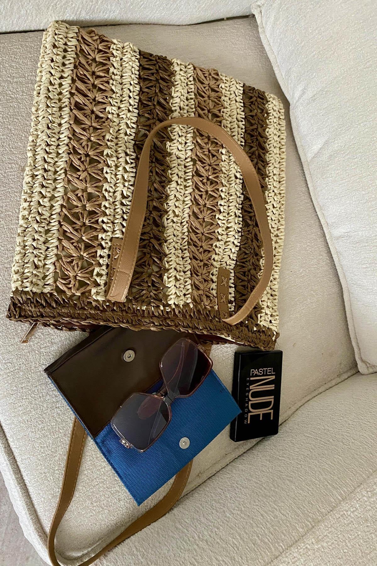 Bohemian Bliss Tote Hasır Çanta