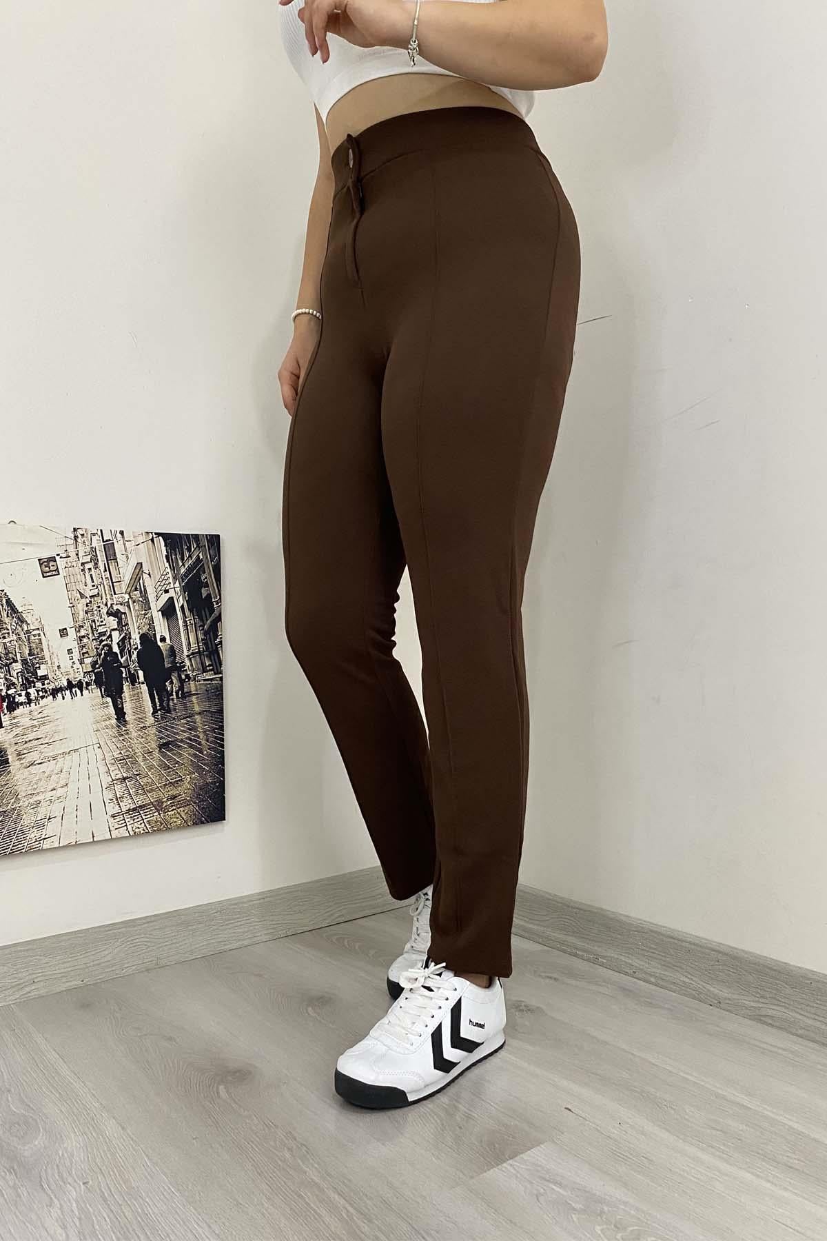 Büyük Beden Full Likralı Bilek Boy Pantolon