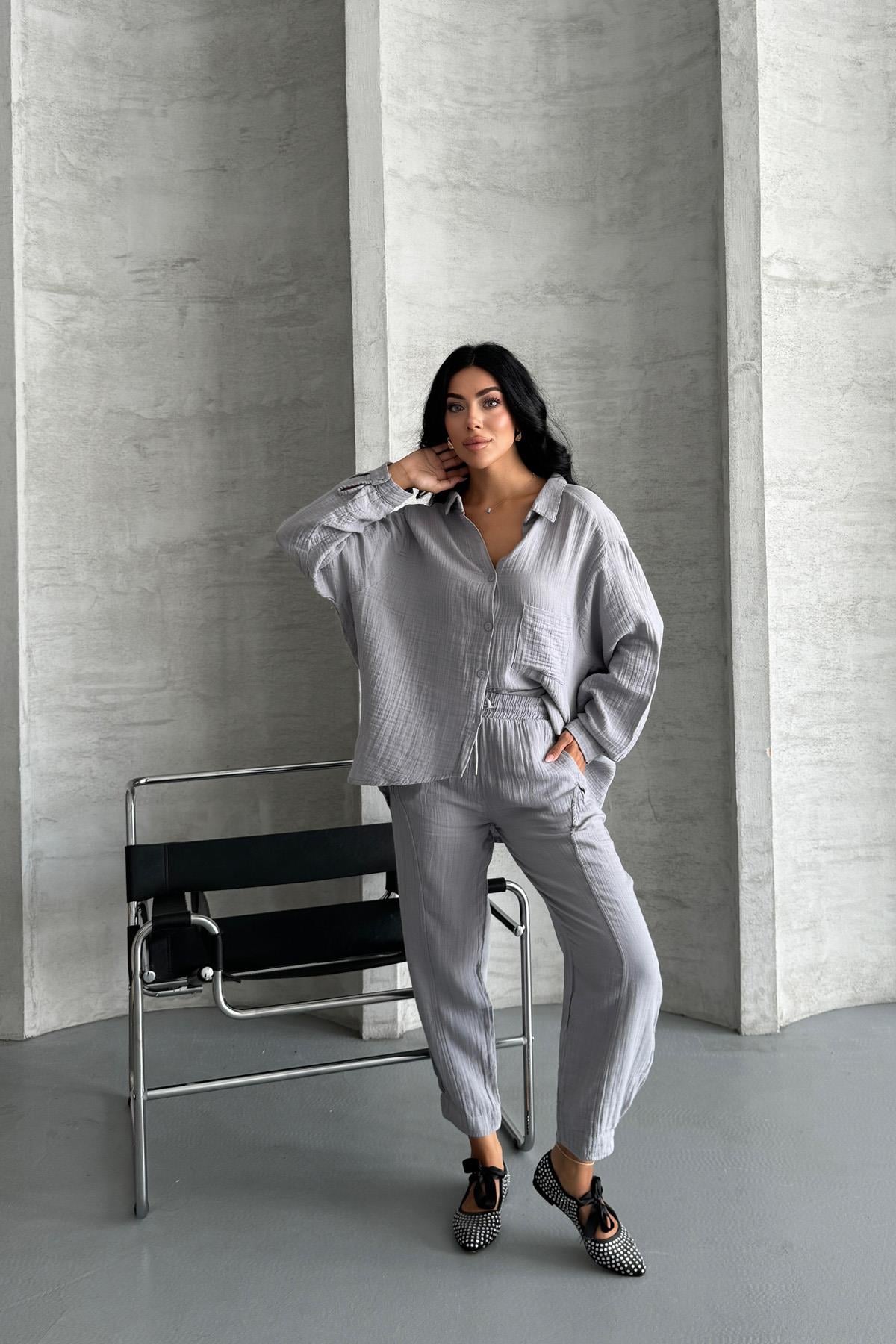 Coastal Muse Müslin Kumaş Oversize İkili Takım