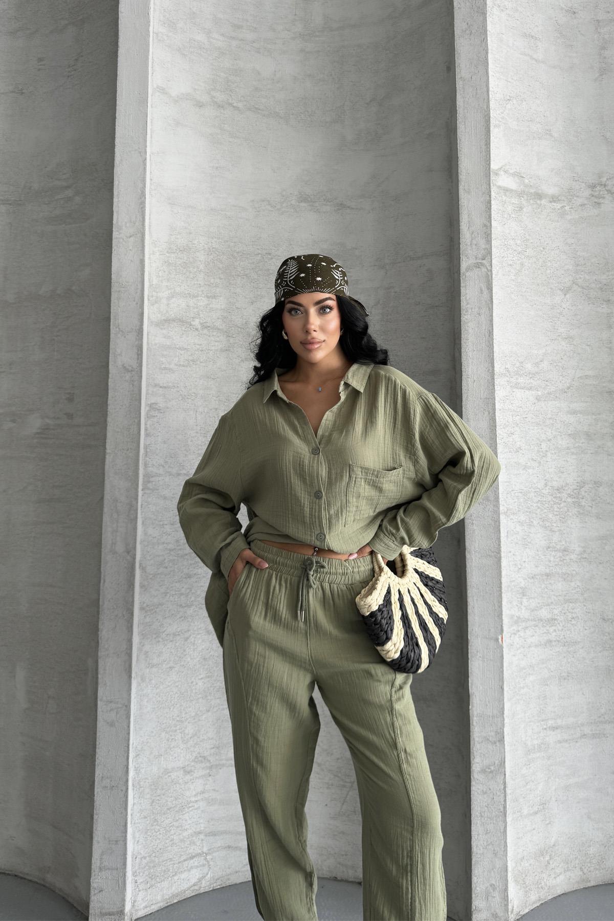 Coastal Muse Müslin Kumaş Oversize İkili Takım