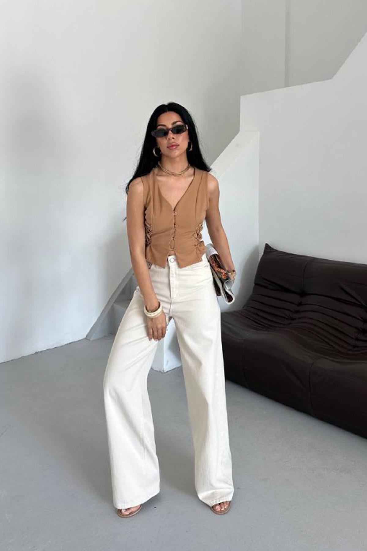 Ivory Flow Extra Wide Leg Jean