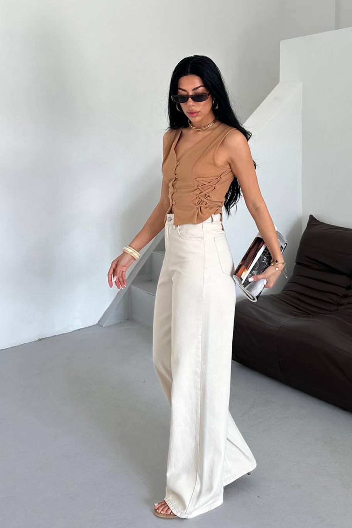 Ivory Flow Extra Wide Leg Jean