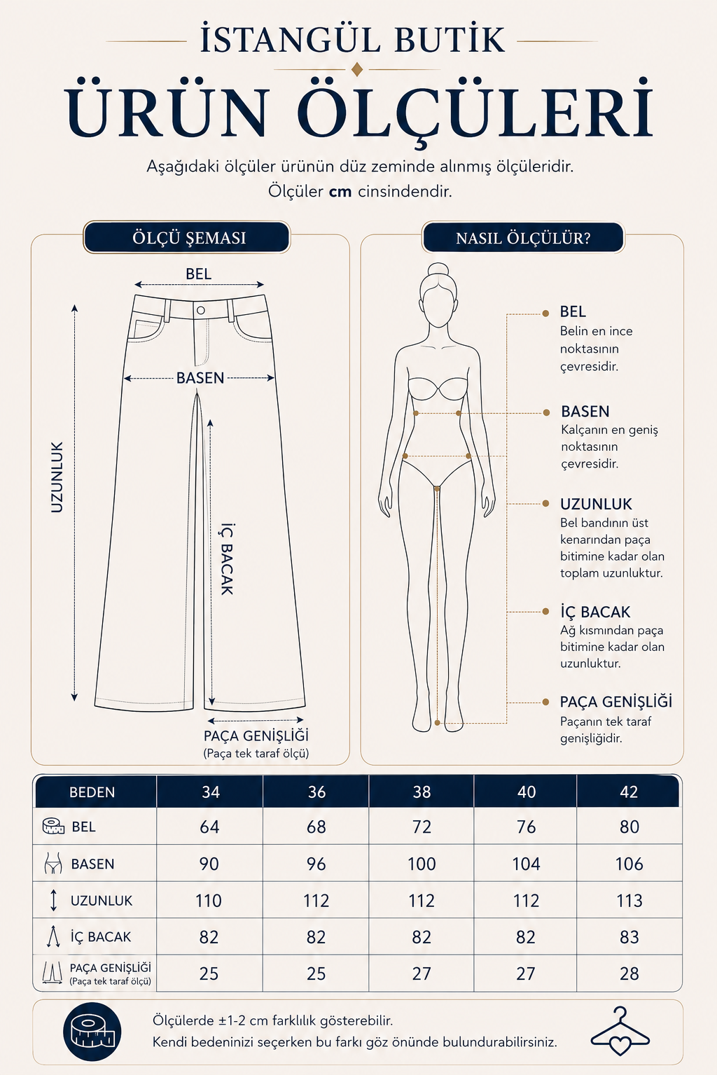 Kadın Yüksek Bel Likralı Wide Leg Jean