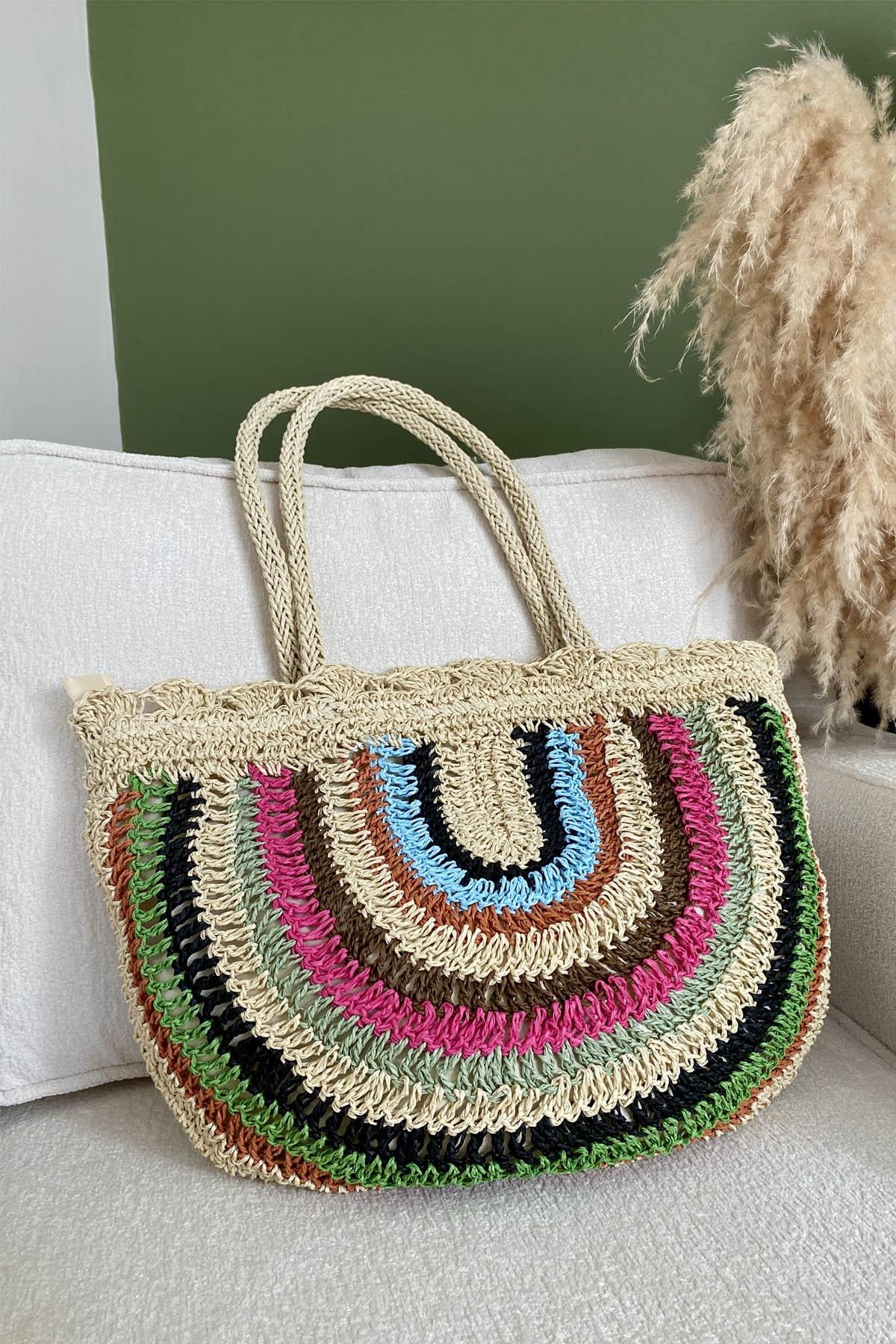 Rustic Elegance Hasır Çanta
