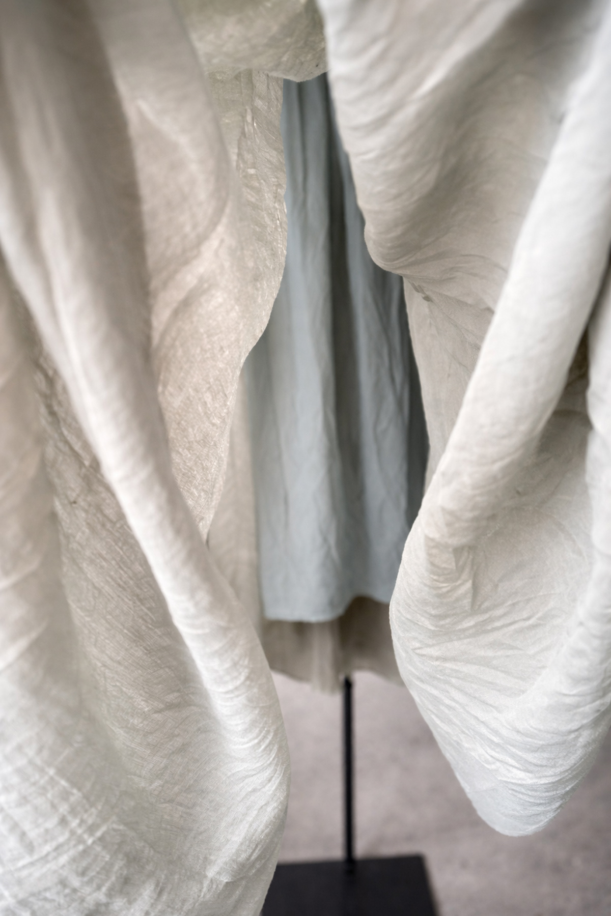 Sage Breeze Beli Lastikli Bohem Midi Etek