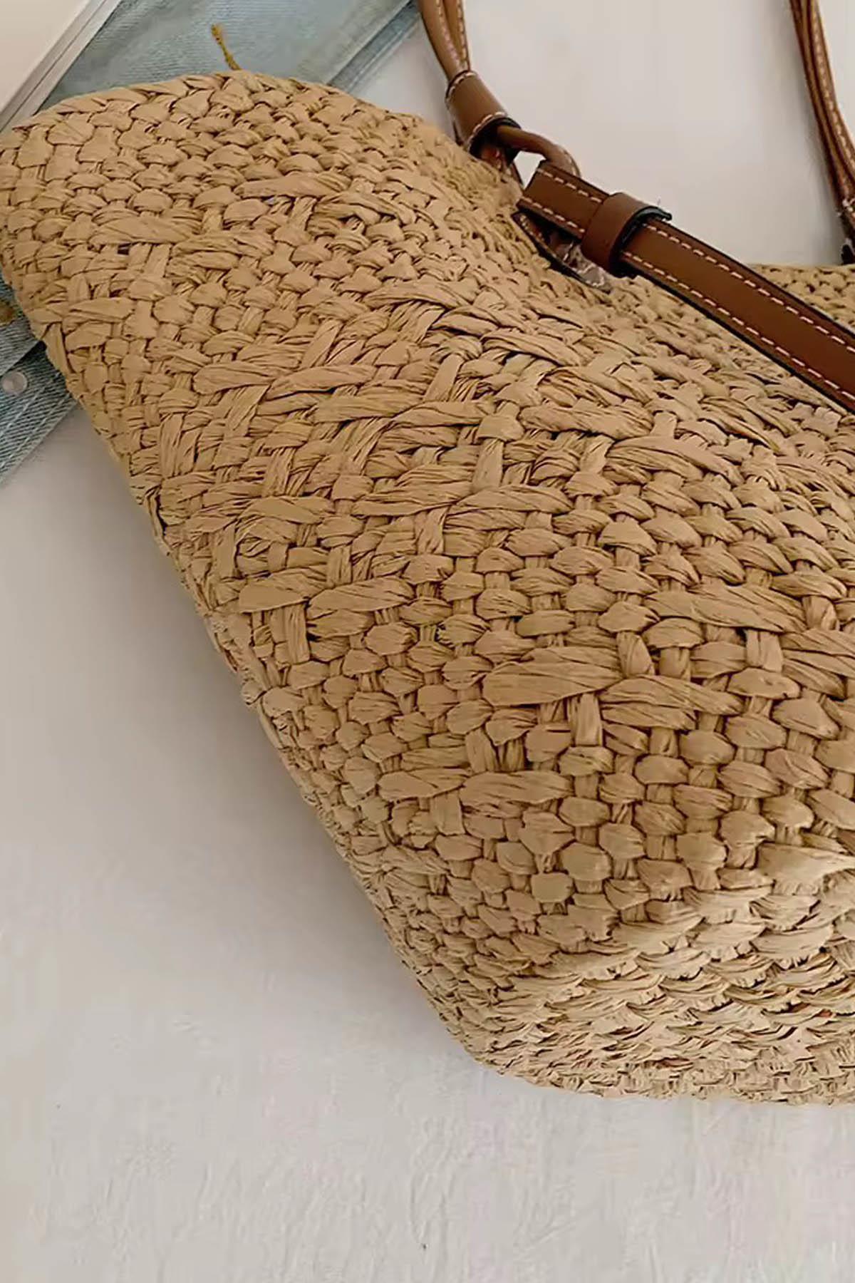 Sahara Breeze Tote Yazlık Büyük Hasır Kadın Çanta