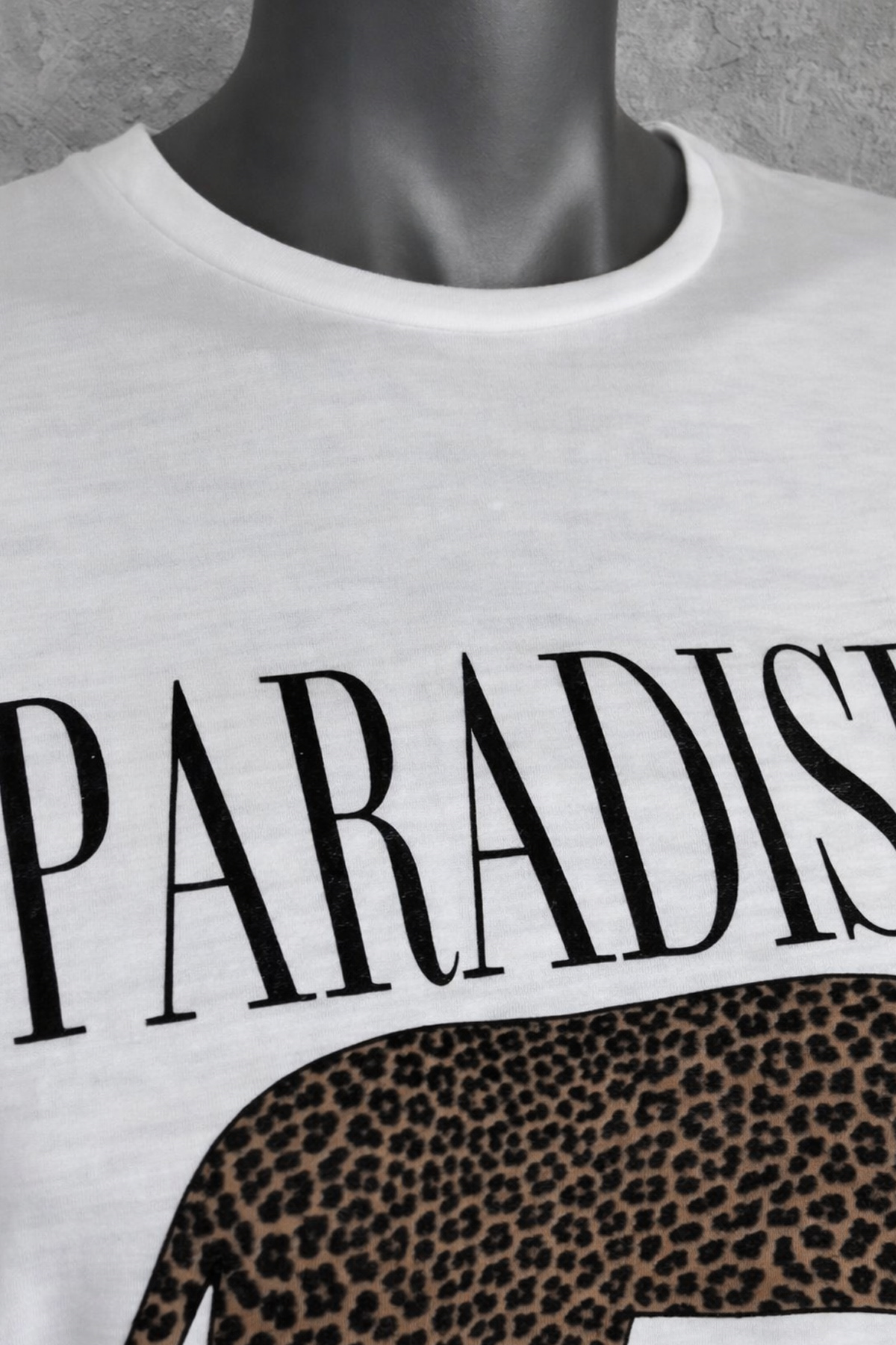 Paradise Leopar Baskılı Kadın Tişört