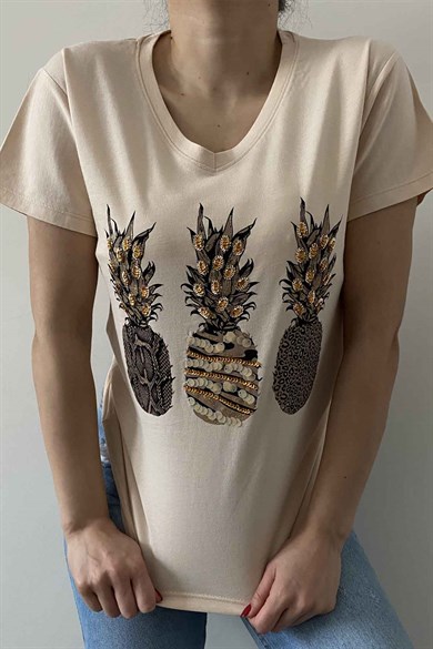 3 Ananas Tasarım Tişört