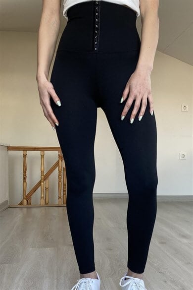 Ağraf Detaylı Çelik Örme Tayt