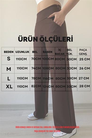 Beli Korsajlı Palazzo Pantolon