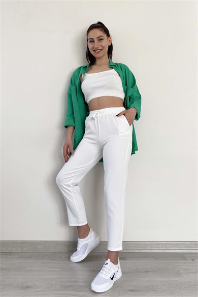 Bel Lastikli Günlük Şık Havuç Model Pantolon