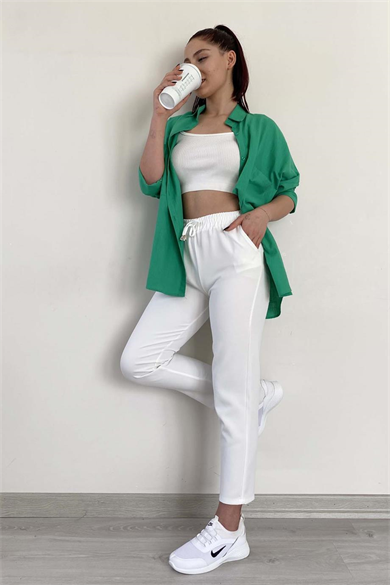 Bel Lastikli Günlük Şık Havuç Model Pantolon