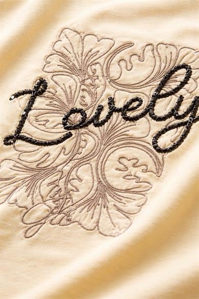 Bisiklet Yaka Glided Love Büyük Beden Tişört