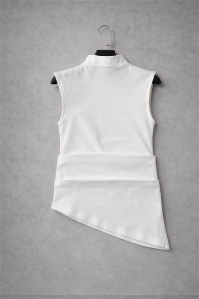 Urban Shape Asimetrik Kolsuz Bluz