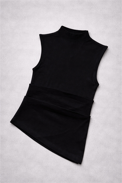 Urban Shape Asimetrik Kolsuz Bluz