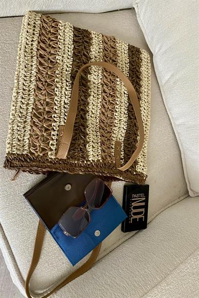 Bohemian Bliss Tote Hasır Çanta