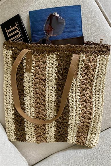 Bohemian Bliss Tote Hasır Çanta