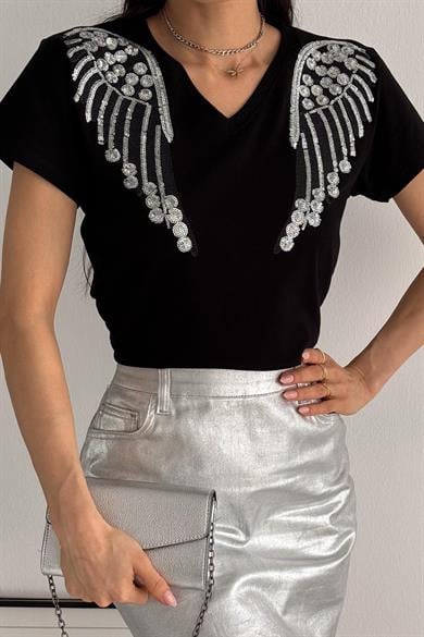 Bright Wings Nakış ve Pul Tasarım Tişört